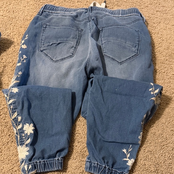 Driftwood Jean Floral Embroidered Jogger - Picture 5 of 5